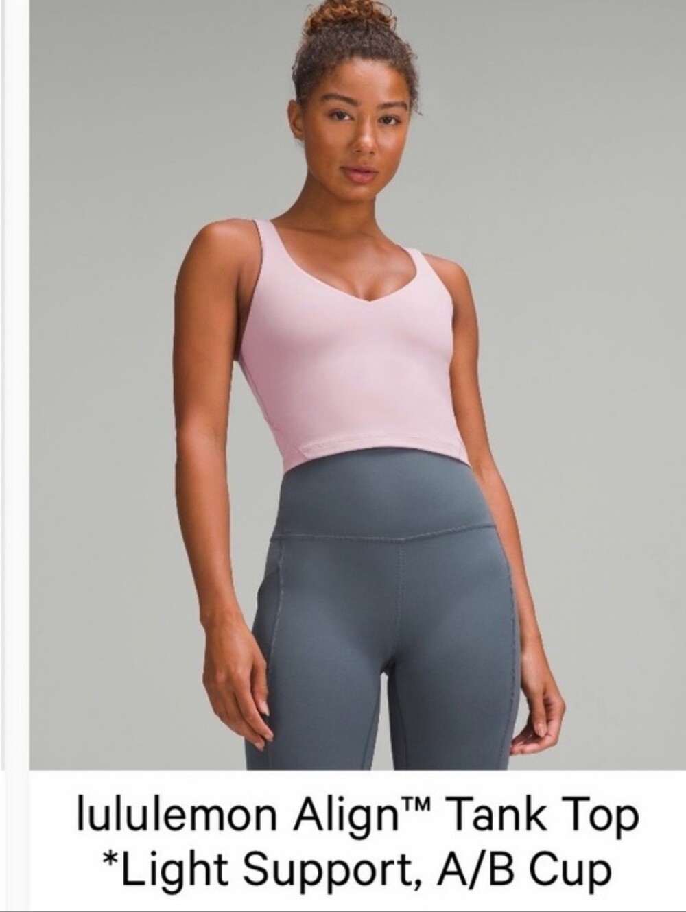 NWT $68 Lululemon Athletica Align Sweetheart Tank Top in Rose Blush Size 8